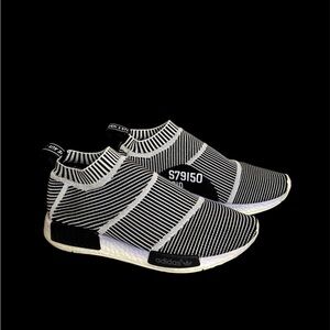 Men’s Adidas City Sock Slip-On Sneakers Black and White
Size - 8.5